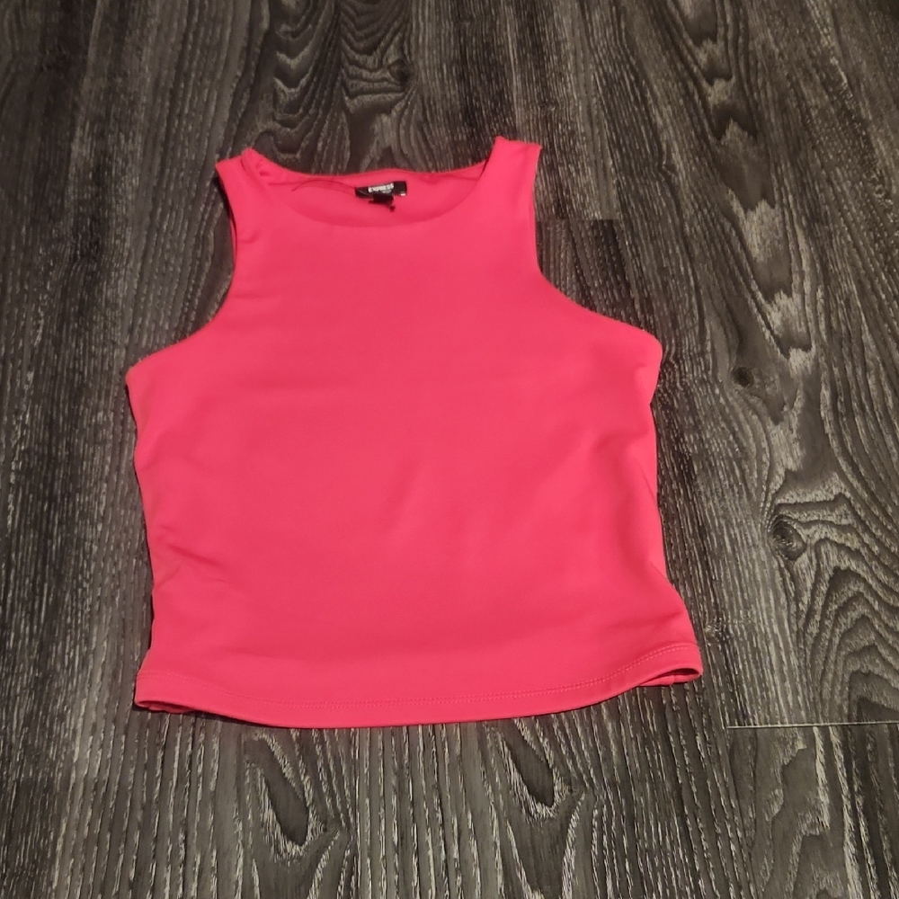 Express Pink Body Contour Tank Top XS
